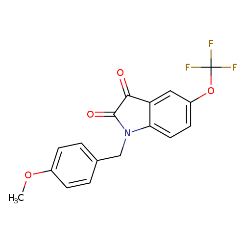 1H-Indole-2,3-dione, 1-[(4-methoxyphenyl)methyl]-5-(trifluoromethoxy)-