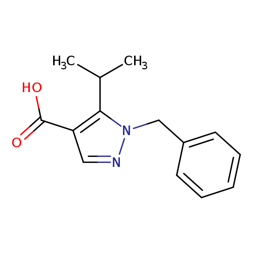 1-benzyl-5-(propan-2-yl)-1H-pyrazole-4-carboxylic acid