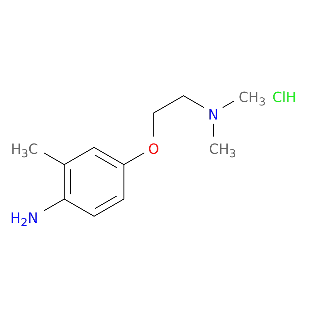 4-[2-(dimethylamino)ethoxy]-2-methylaniline hydrochloride