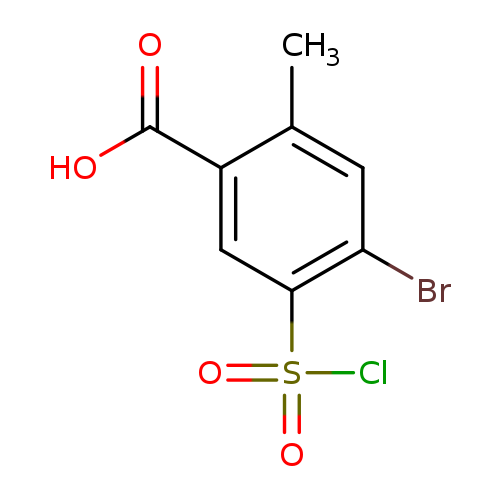 Benzoic acid, 4-bromo-5-(chlorosulfonyl)-2-methyl-