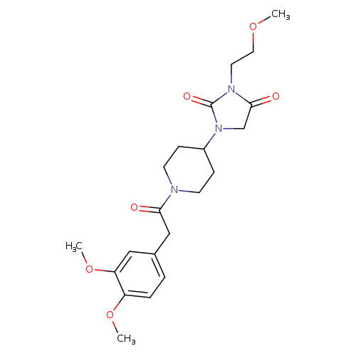 1-{1-[2-(3,4-dimethoxyphenyl)acetyl]piperidin-4-yl}-3-(2-methoxyethyl)imidazolidine-2,4-dione