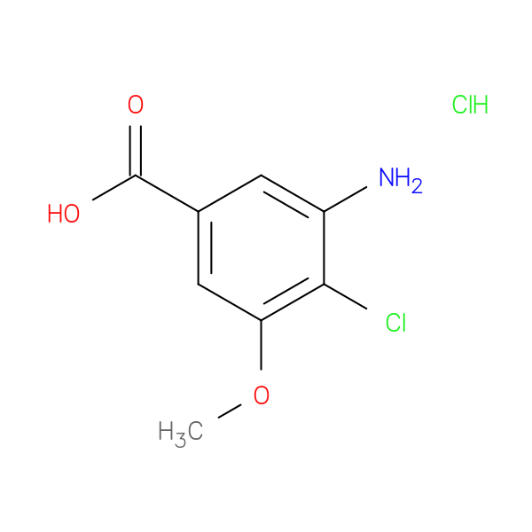 3-amino-4-chloro-5-methoxybenzoic acid hydrochloride