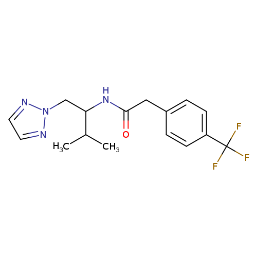 N-[3-methyl-1-(2H-1,2,3-triazol-2-yl)butan-2-yl]-2-[4-(trifluoromethyl)phenyl]acetamide