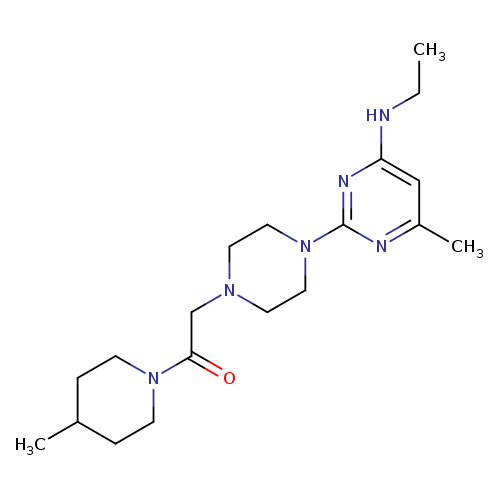 2-{4-[4-(ethylamino)-6-methylpyrimidin-2-yl]piperazin-1-yl}-1-(4-methylpiperidin-1-yl)ethan-1-one
