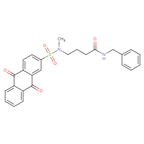 N-benzyl-4-(N-methyl9,10-dioxo-9,10-dihydroanthracene-2-sulfonamido)butanamide