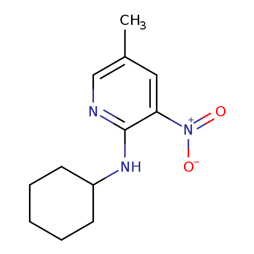 2-Cyclohexylamino-5-methyl-3-nitropyridine