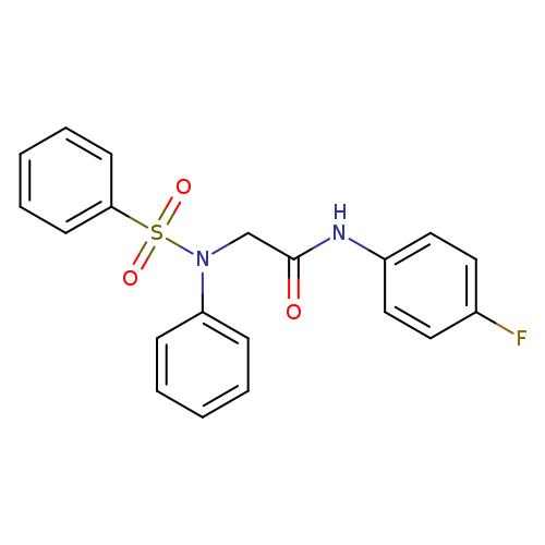 N-(4-fluorophenyl)-2-(N-phenylbenzenesulfonamido)acetamide