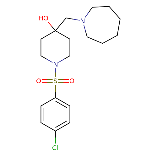 4-[(azepan-1-yl)methyl]-1-(4-chlorobenzenesulfonyl)piperidin-4-ol