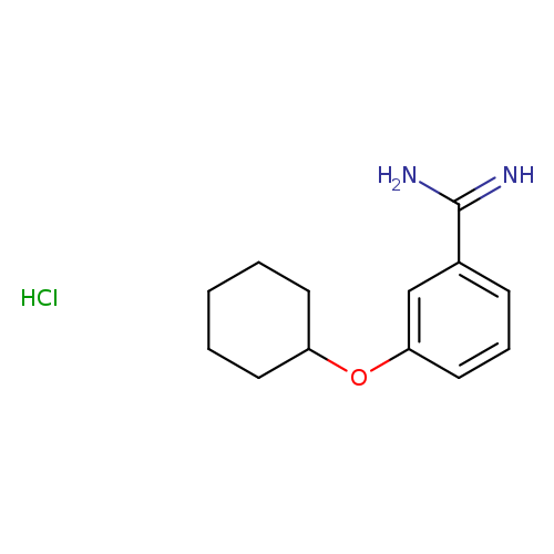 3-(cyclohexyloxy)benzene-1-carboximidamide hydrochloride