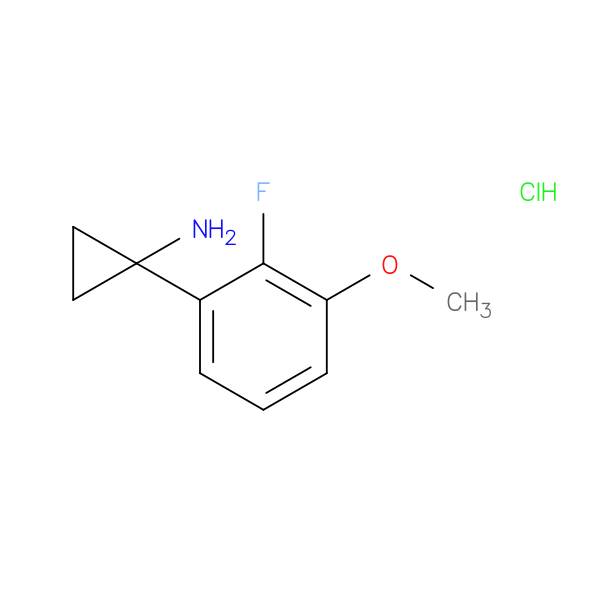 1-(2-fluoro-3-methoxyphenyl)cyclopropan-1-amine hydrochloride