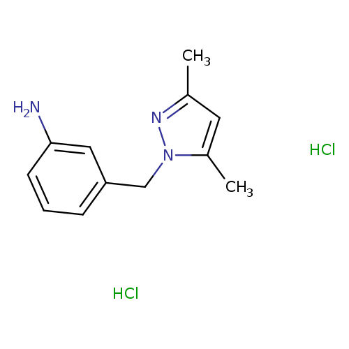 3-[(3,5-dimethyl-1H-pyrazol-1-yl)methyl]aniline dihydrochloride