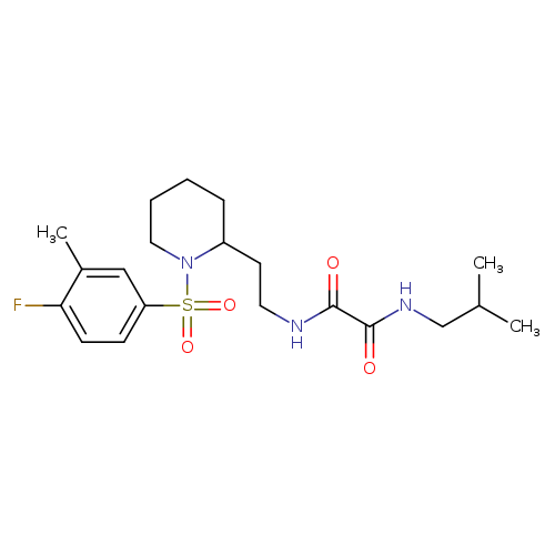 N'-{2-[1-(4-fluoro-3-methylbenzenesulfonyl)piperidin-2-yl]ethyl}-N-(2-methylpropyl)ethanediamide