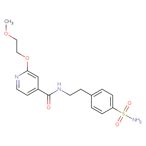 2-(2-methoxyethoxy)-N-[2-(4-sulfamoylphenyl)ethyl]pyridine-4-carboxamide