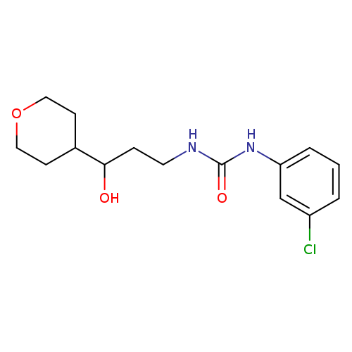 3-(3-chlorophenyl)-1-[3-hydroxy-3-(oxan-4-yl)propyl]urea