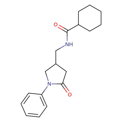 N-[(5-oxo-1-phenylpyrrolidin-3-yl)methyl]cyclohexanecarboxamide