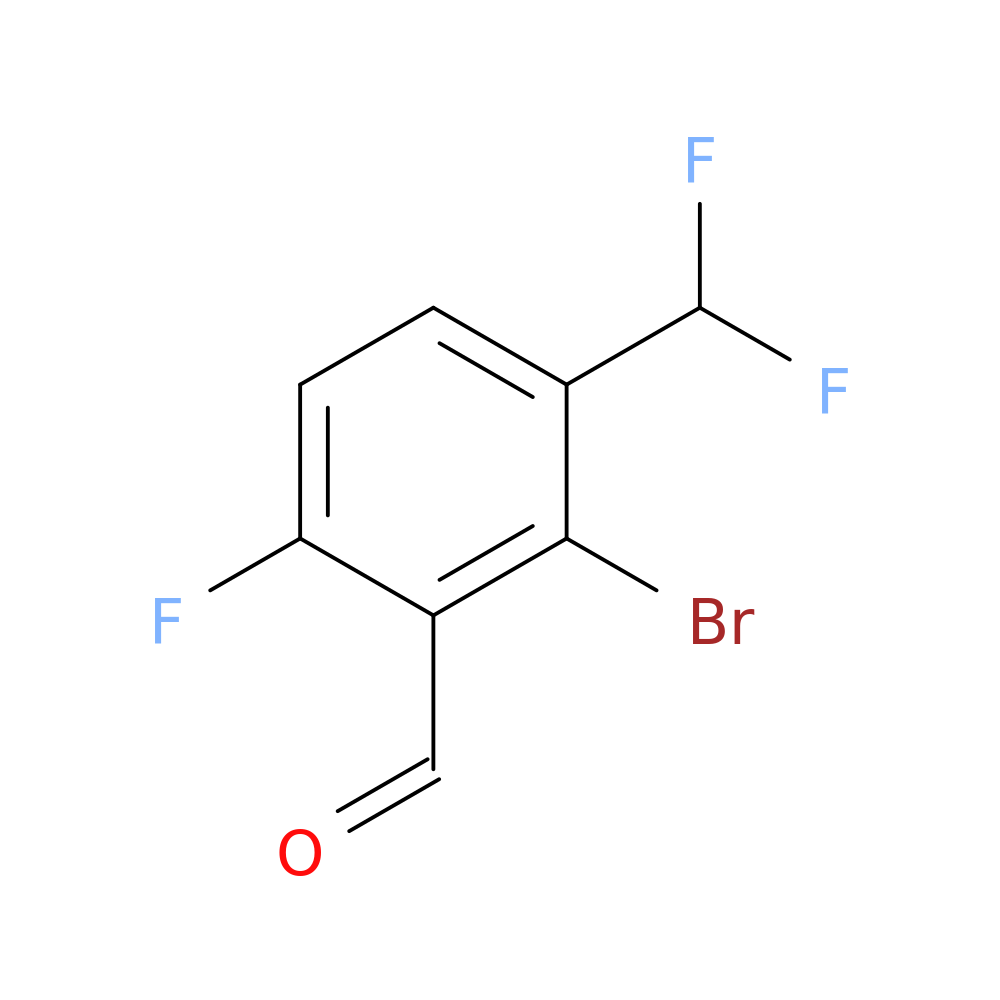 2-bromo-3-(difluoromethyl)-6-fluorobenzaldehyde