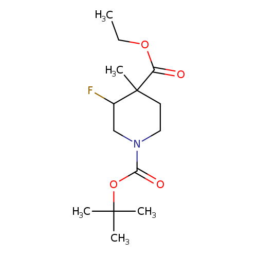 1-tert-Butyl 4-ethyl 3-fluoro-4-methylpiperidine-1,4-dicarboxylate