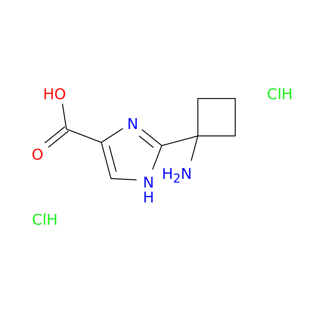 2-(1-aminocyclobutyl)-1H-imidazole-4-carboxylic acid dihydrochloride