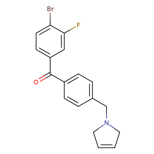 (4-Bromo-3-fluorophenyl)(4-((2,5-dihydro-1H-pyrrol-1-yl)methyl)phenyl)methanone