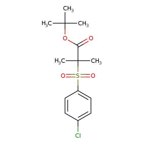 Propanoic acid,2-[(4-chlorophenyl)sulfonyl]-2-methyl-, 1,1-dimethylethyl ester