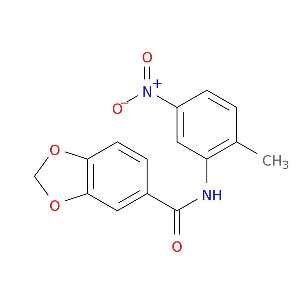 N-{5-nitro-2-methylphenyl}-1,3-benzodioxole-5-carboxamide