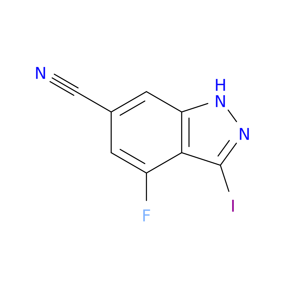 4-fluoro-3-iodo-1H-indazole-6-carbonitrile