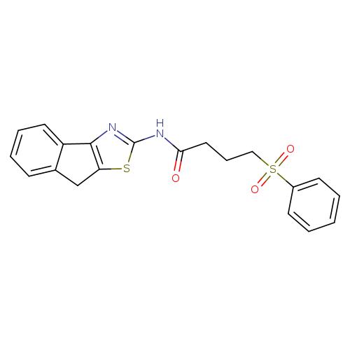4-(benzenesulfonyl)-N-{8H-indeno[1,2-d][1,3]thiazol-2-yl}butanamide