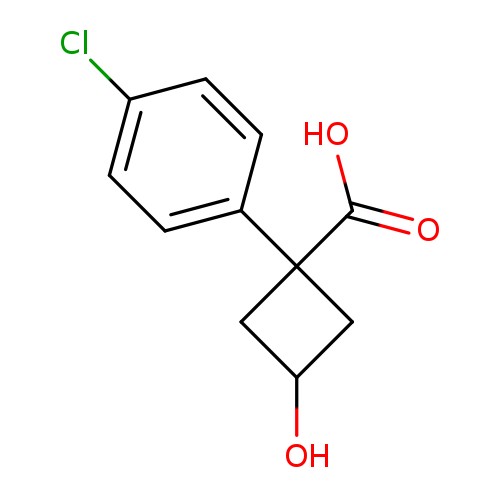 1-(4-Chlorophenyl)-3-hydroxycyclobutanecarboxylic acid