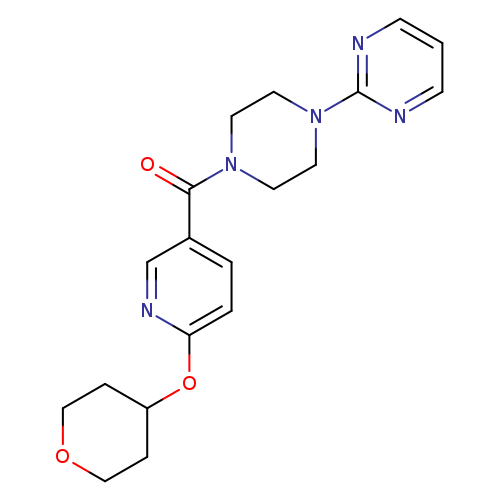 2-{4-[6-(oxan-4-yloxy)pyridine-3-carbonyl]piperazin-1-yl}pyrimidine