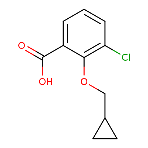 3-Chloro-2-(cyclopropylmethoxy)benzoic acid