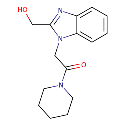 2-[2-(hydroxymethyl)-1H-1,3-benzodiazol-1-yl]-1-(piperidin-1-yl)ethan-1-one