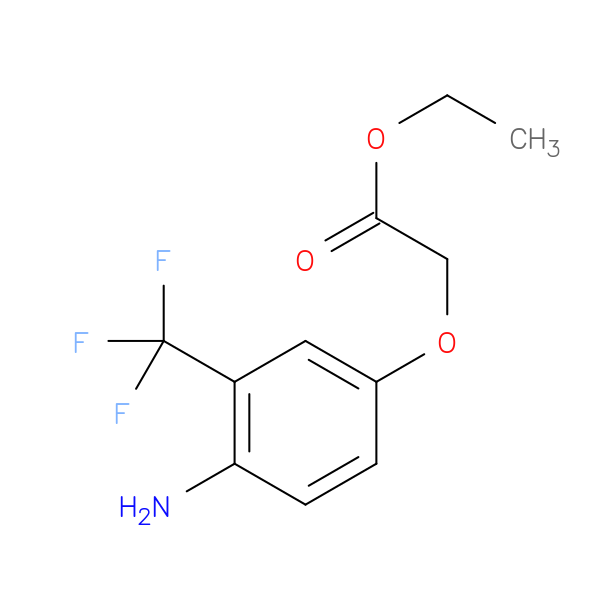 Ethyl 4-amino-3-trifluoromethyl-phenoxy-acetate