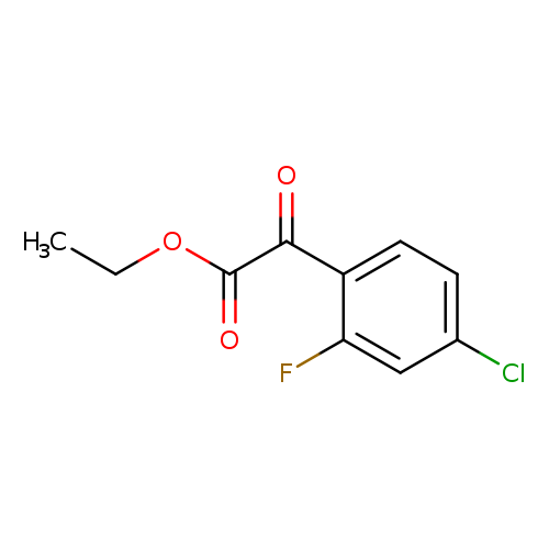 Benzeneacetic acid, 4-chloro-2-fluoro-α-oxo-, ethyl ester