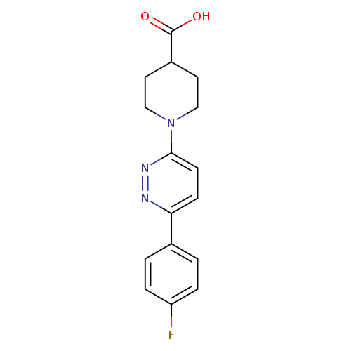 1-[6-(4-fluorophenyl)pyridazin-3-yl]piperidine-4-carboxylic acid
