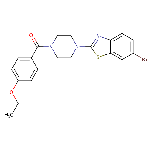 6-bromo-2-[4-(4-ethoxybenzoyl)piperazin-1-yl]-1,3-benzothiazole