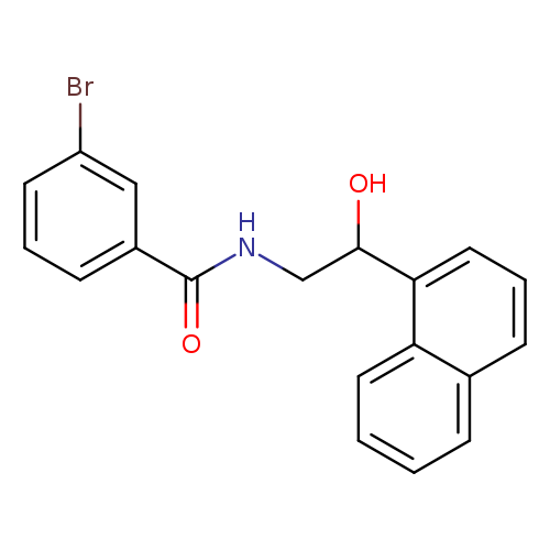 3-bromo-N-[2-hydroxy-2-(naphthalen-1-yl)ethyl]benzamide