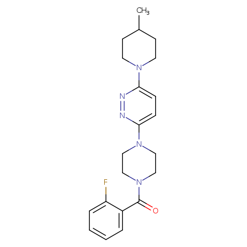 3-[4-(2-fluorobenzoyl)piperazin-1-yl]-6-(4-methylpiperidin-1-yl)pyridazine