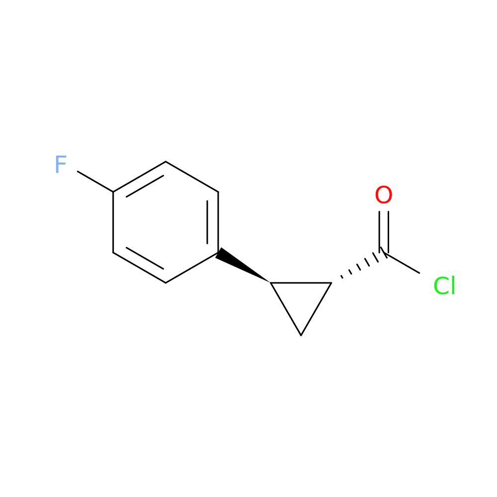rac-(1R,2R)-2-(4-fluorophenyl)cyclopropane-1-carbonyl chloride