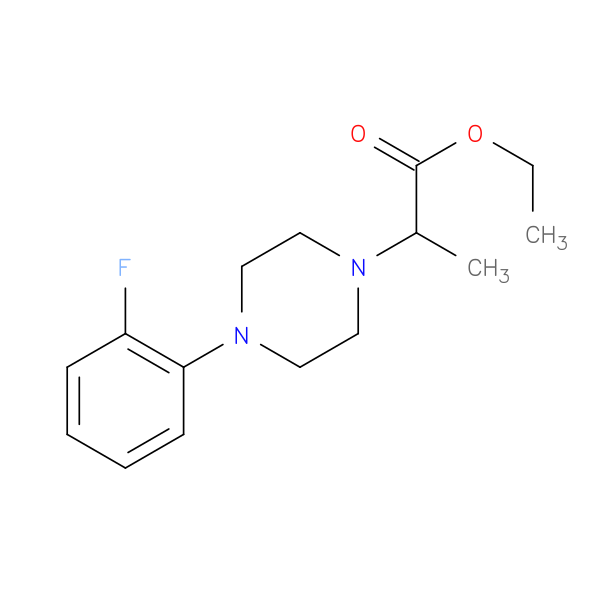ethyl 2-[4-(2-fluorophenyl)piperazin-1-yl]propanoate