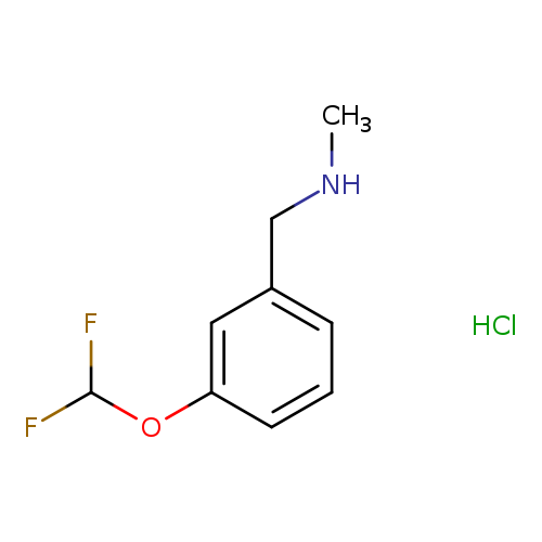 {[3-(difluoromethoxy)phenyl]methyl}(methyl)amine hydrochloride