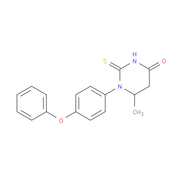 6-methyl-1-(4-phenoxyphenyl)-2-thioxotetrahydro-4(1H)-pyrimidinone