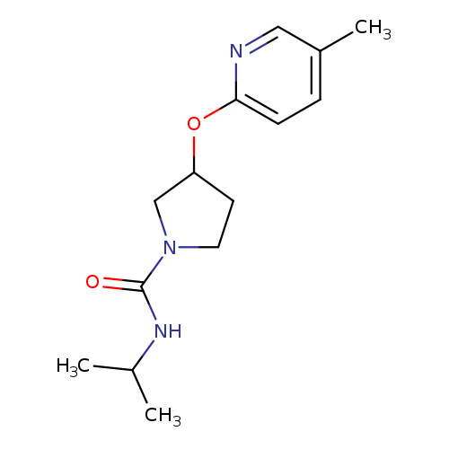 3-[(5-methylpyridin-2-yl)oxy]-N-(propan-2-yl)pyrrolidine-1-carboxamide