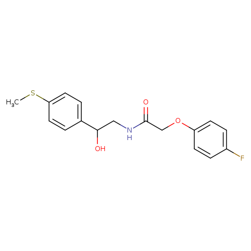 2-(4-fluorophenoxy)-N-{2-hydroxy-2-[4-(methylsulfanyl)phenyl]ethyl}acetamide