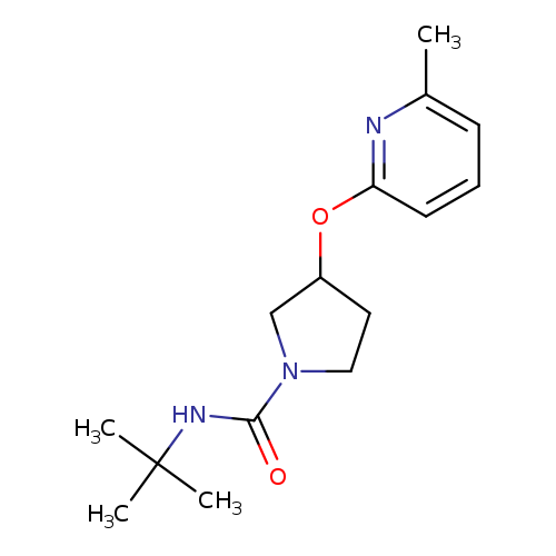 N-tert-butyl-3-[(6-methylpyridin-2-yl)oxy]pyrrolidine-1-carboxamide