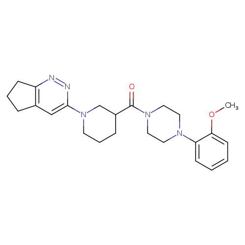 1-(1-{5H,6H,7H-cyclopenta[c]pyridazin-3-yl}piperidine-3-carbonyl)-4-(2-methoxyphenyl)piperazine