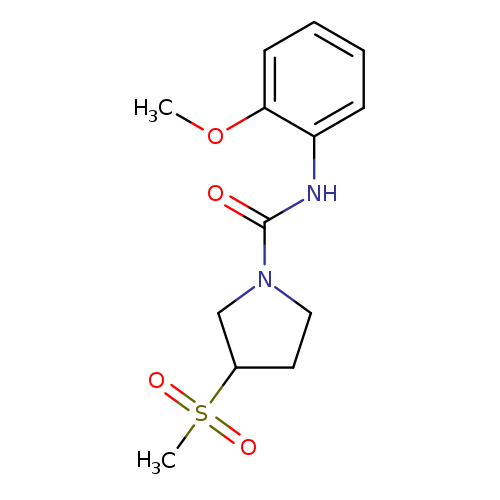 3-methanesulfonyl-N-(2-methoxyphenyl)pyrrolidine-1-carboxamide