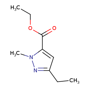 1H-Pyrazole-5-carboxylic acid, 3-ethyl-1-methyl-, ethyl ester