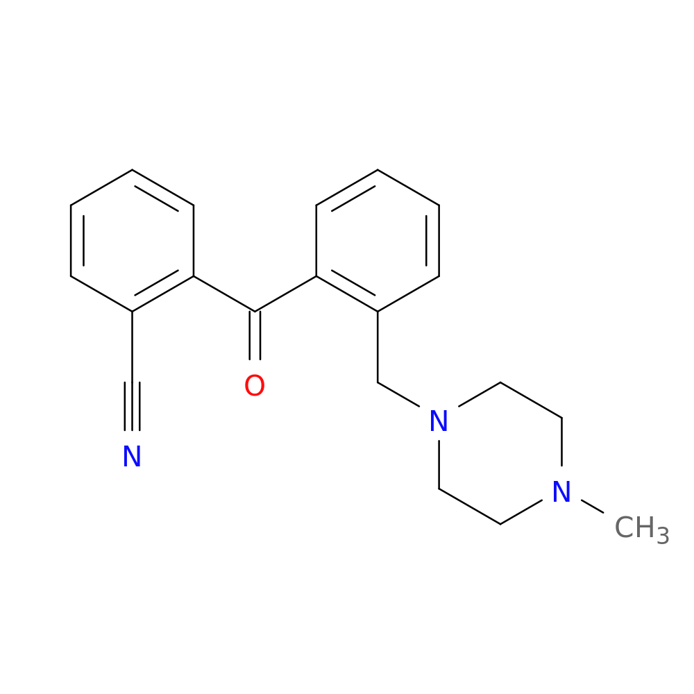 2-CYANO-2'-(4-METHYLPIPERAZINOMETHYL) BENZOPHENONE