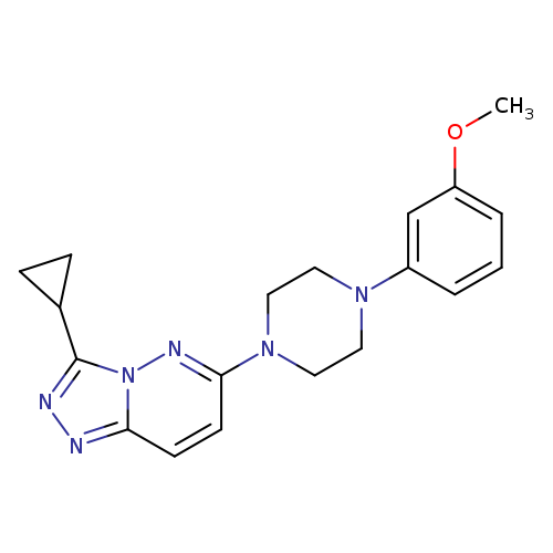 1-{3-cyclopropyl-[1,2,4]triazolo[4,3-b]pyridazin-6-yl}-4-(3-methoxyphenyl)piperazine