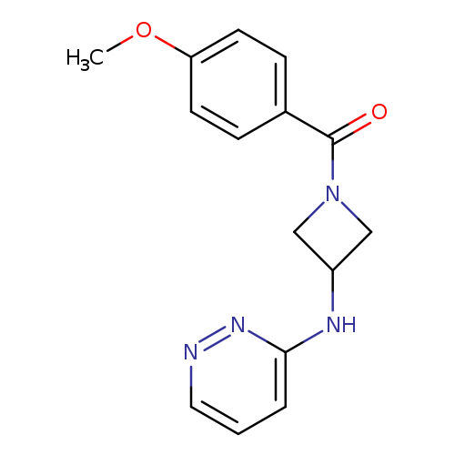 N-[1-(4-methoxybenzoyl)azetidin-3-yl]pyridazin-3-amine